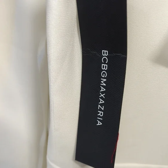BCBGMaxAzria Off White Dress. NEW - Picture 6 of 6